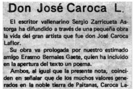 Don José Caroca L. Don José Caroca L.