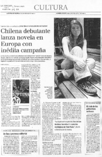 Chilena debutante lanza novela en Europa con inédita campaña Chilena debutante lanza novela en Europa con inédita campaña