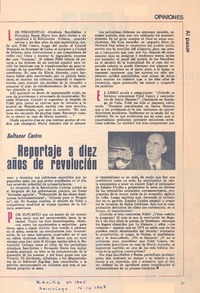 Reportaje a diez años de revolución Reportaje a diez años de revolución