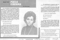 Poesía femenina Poesía femenina