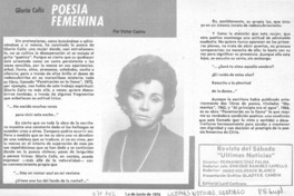 Poesía femenina Poesía femenina