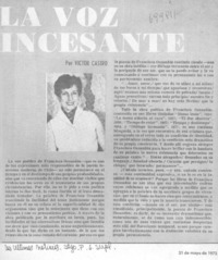 La voz incesante La voz incesante