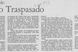 Longino traspasasdo Longino traspasasdo