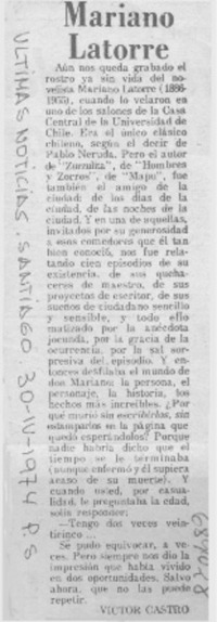 Mariano Latorre Mariano Latorre