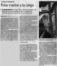 Frías vuelve a la carga Frías vuelve a la carga