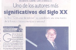 Uno de los autores más significativos del siglo 20 Uno de los autores más significativos del siglo 20