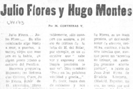 Julio Flores y Hugo Montes Julio Flores y Hugo Montes