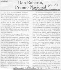 Don Roberto; premio nacional Don Roberto; premio nacional