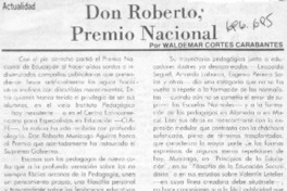 Don Roberto; premio nacional Don Roberto; premio nacional