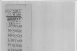 Claves de la educación Claves de la educación