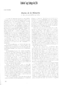 Patria de la memoria Patria de la memoria