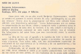 Niño de lluvia Niño de lluvia