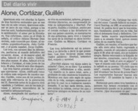 Alone, Cortázar, Guillén Alone, Cortázar, Guillén