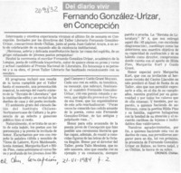 Fernando González-Urízar, en Concepción Fernando González-Urízar, en Concepción