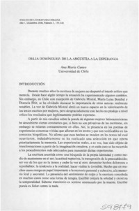 Delia Domínguez, de la angustia a la esperanza Delia Domínguez, de la angustia a la esperanza