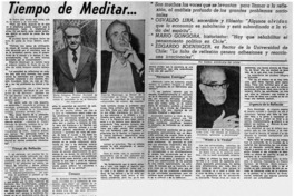 Tiempo de meditar Tiempo de meditar