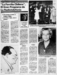 La Familia chilena" el gran programa de la radiorelefonía La Familia chilena" el gran programa de la radiorelefonía