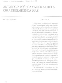 Antología poética y musical de la obra de Ermelinda Díaz Antología poética y musical de la obra de Ermelinda Díaz