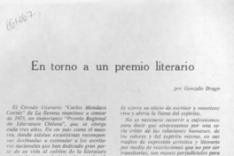 En torno a un premio literario En torno a un premio literario