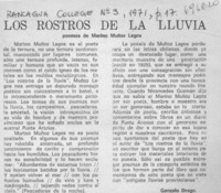Los rostros de la lluvia Los rostros de la lluvia