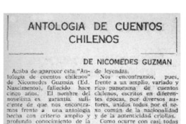 Antología de cuentos chilenos Antología de cuentos chilenos