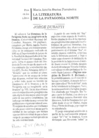 La literatura de la Patagonia Norte La literatura de la Patagonia Norte