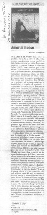 Amor al hueso Amor al hueso