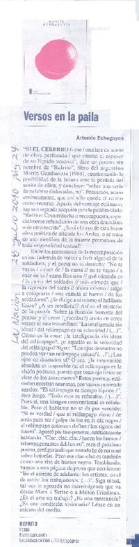 Versos en la paila Versos en la paila