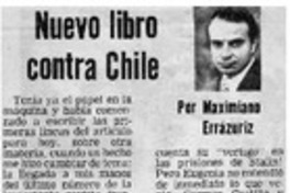 Nuevo libro contra Chile Nuevo libro contra Chile