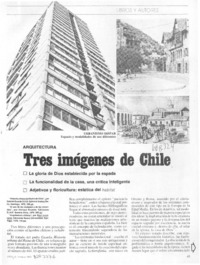 Tres imágenes de Chile Tres imágenes de Chile