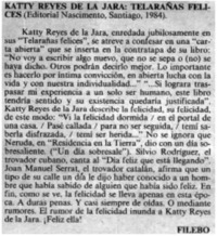 Katty Reyes de la Jara: telarañas felices. Katty Reyes de la Jara: telarañas felices.