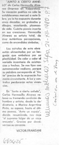 "Junto a cierto anhelo" "Junto a cierto anhelo"