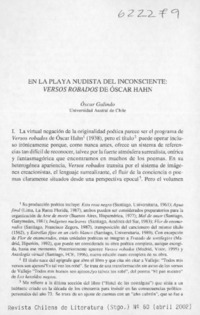 En la playa nudista del inconsciente, Versos robados de Óscar Hahn En la playa nudista del inconsciente, Versos robados de Óscar Hahn