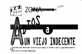 Adiós a un viejo indecente Adiós a un viejo indecente