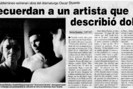 Recuerdan a un artista que describió dolor Recuerdan a un artista que describió dolor