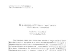El realismo artístico de La hechizada de Fernando Santiván El realismo artístico de La hechizada de Fernando Santiván