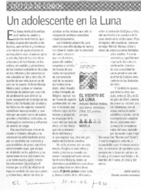 Un adolescente en la luna Un adolescente en la luna