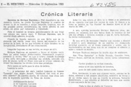 Crónica literaria Crónica literaria