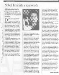 Nobel, feminista y apasionada Nobel, feminista y apasionada