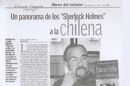 Un panorama de los Sherlock Holmes en la chilena Un panorama de los Sherlock Holmes en la chilena