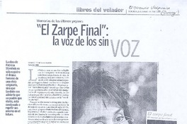 "El zarpe final": la voz de los sin voz "El zarpe final": la voz de los sin voz