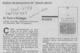 En torno a Heidegger En torno a Heidegger