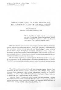 Los mitos de Chile de Sonia Montecino: relectura de Alhué de González Vera Los mitos de Chile de Sonia Montecino: relectura de Alhué de González Vera