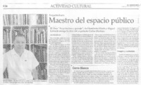 Maestro del espacio público Maestro del espacio público