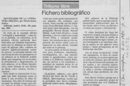 Fichero bibliográfico Fichero bibliográfico