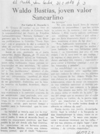 Waldo Bastías, joven valor Sancarlino Waldo Bastías, joven valor Sancarlino