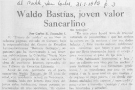 Waldo Bastías, joven valor Sancarlino Waldo Bastías, joven valor Sancarlino