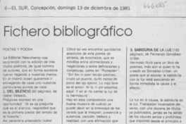 Fichero bibliográfico Fichero bibliográfico
