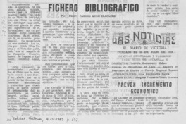 Fichero bibliográfico Fichero bibliográfico