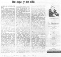 De aquí y de allá De aquí y de allá